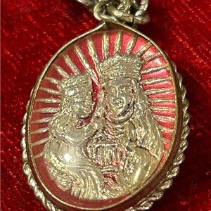 Vintage St.Anne’s Mercury Glass Pendant